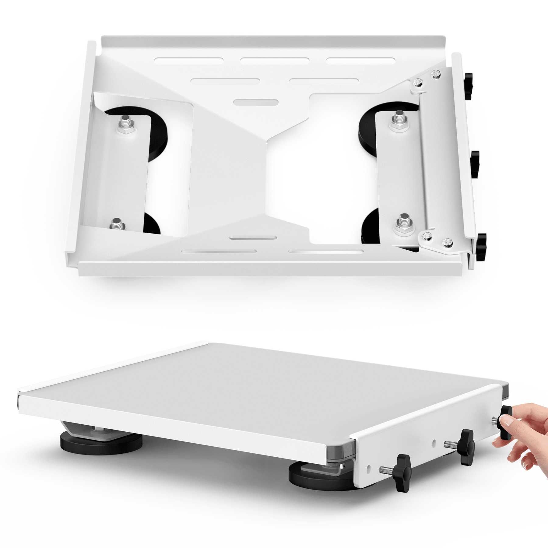 TAILBB Starlink Mini square magnetic mount in white, low-profile