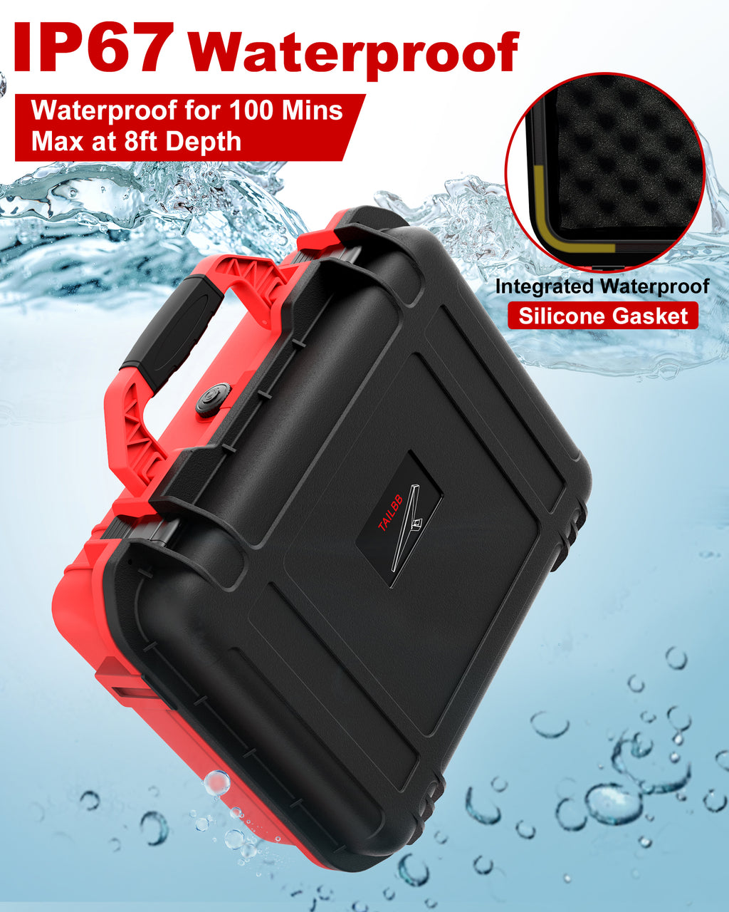TAILBB Starlink Mini Waterproof Case (Red/Black)