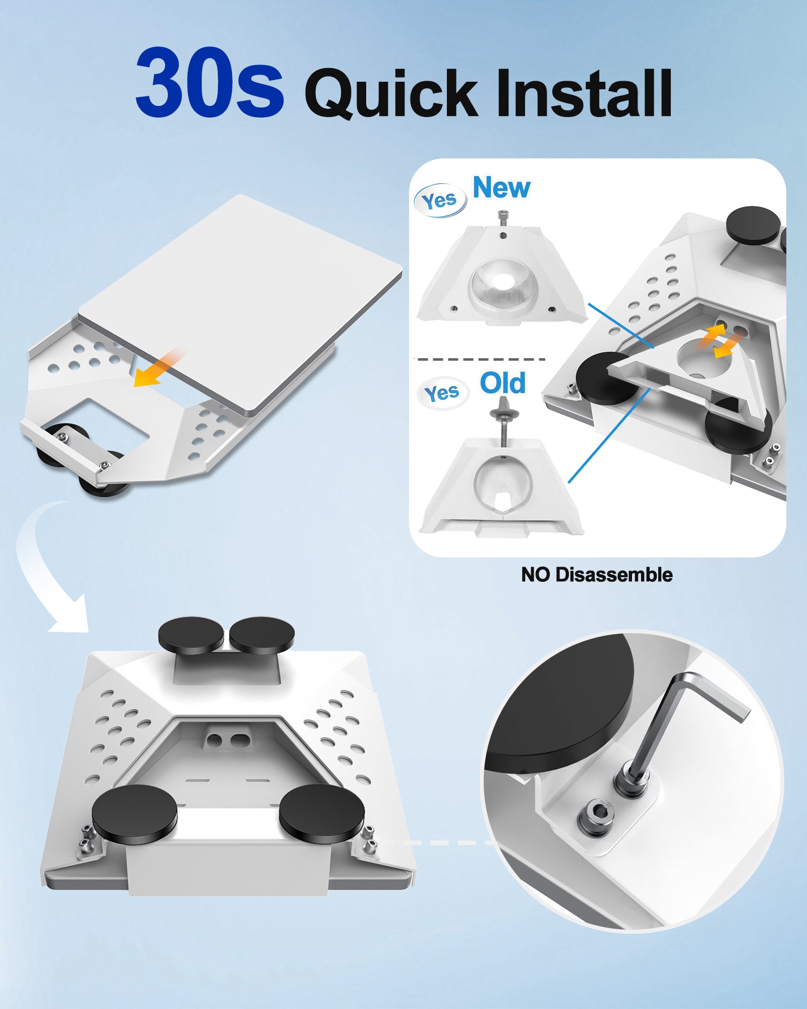 TAILBB Starlink Mini Car Mount (White)