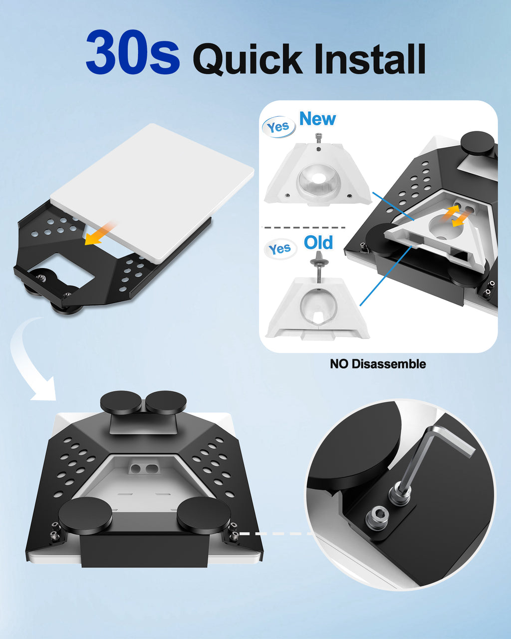 TAILBB Starlink Mini Car Mount (Black)
