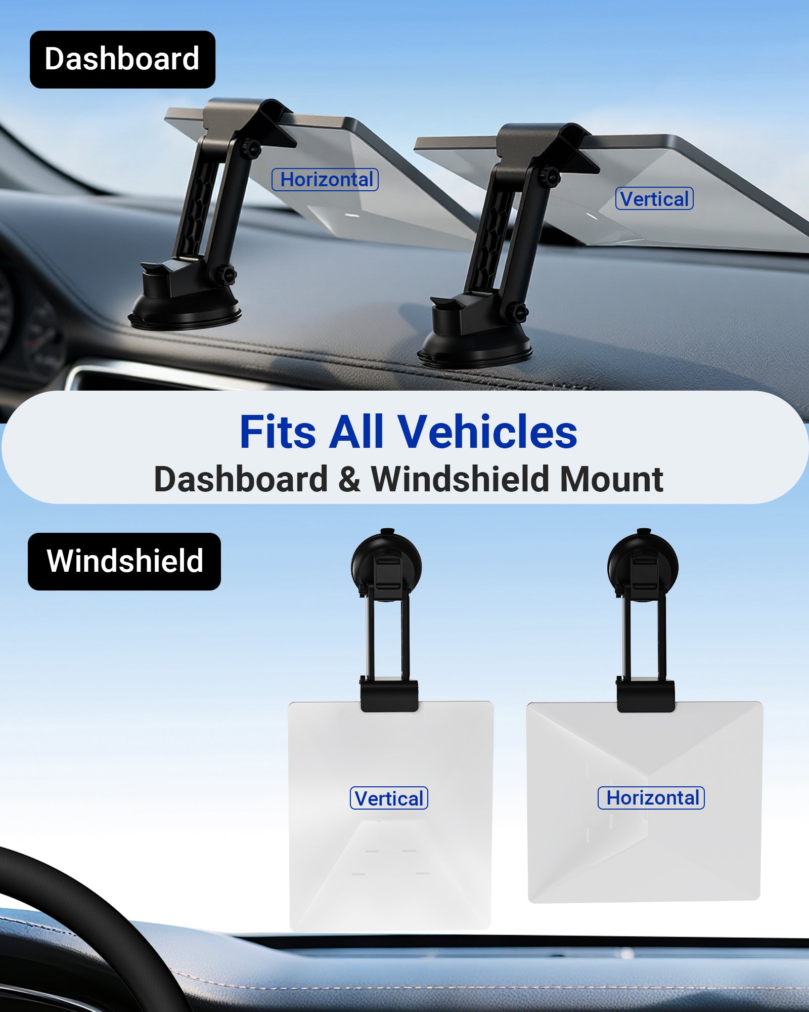 TAILBB Starlink Mini Suction Cup Mount (Black)