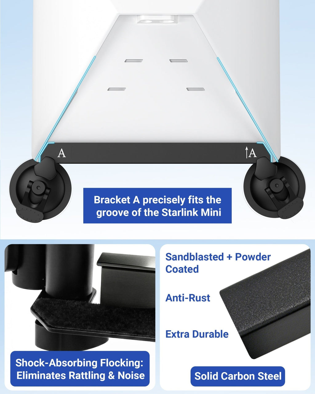 TAILBB Starlink Mini Sunroof Mount (Suction)