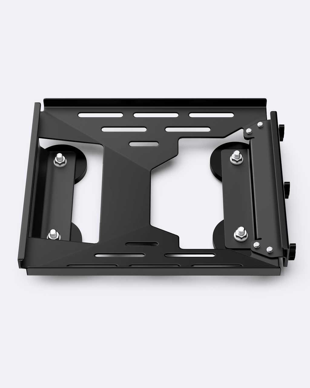 Black steel frame bracket for Starlink Mini magnetic roof mount