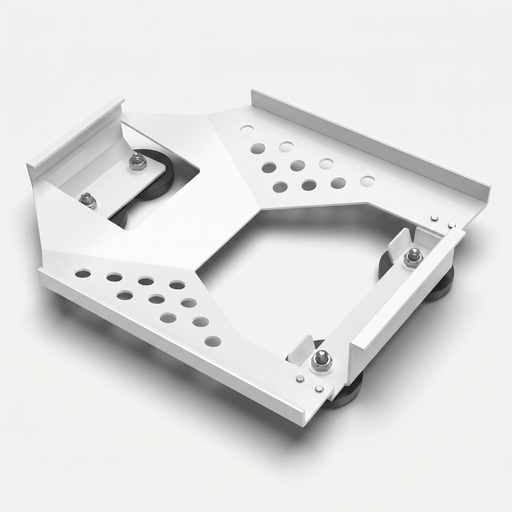 TAILBB Starlink Mini magnetic roof mount in white, no-drill, stainless steel